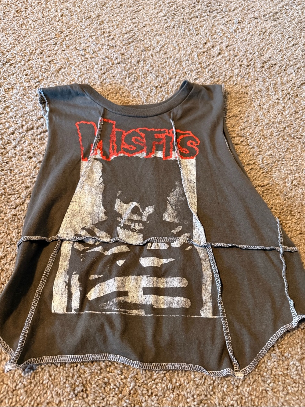 Kids Black Graphic Short Sleeve Muscle Tee